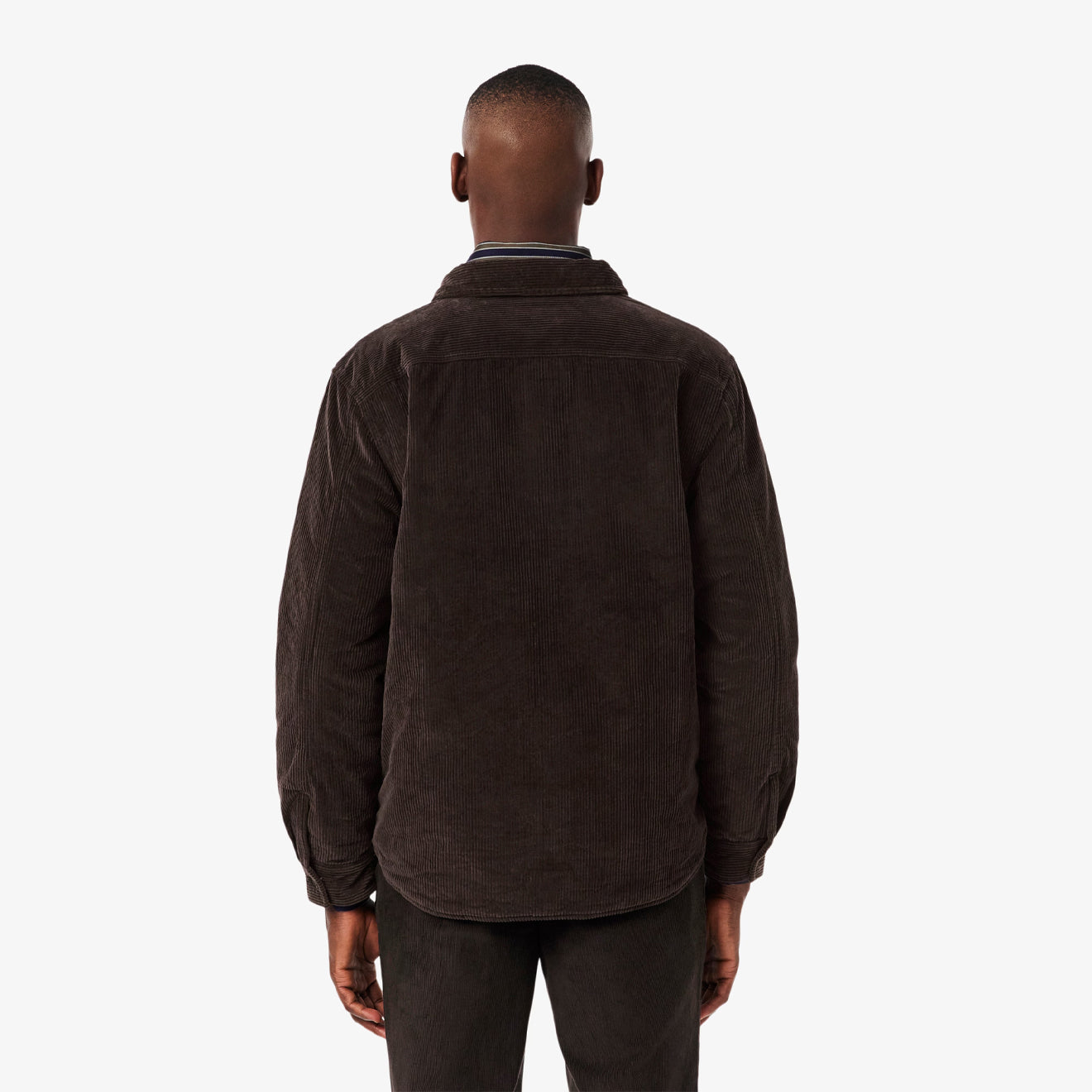 Lacoste Oversized Corduroy Overshirt Brown