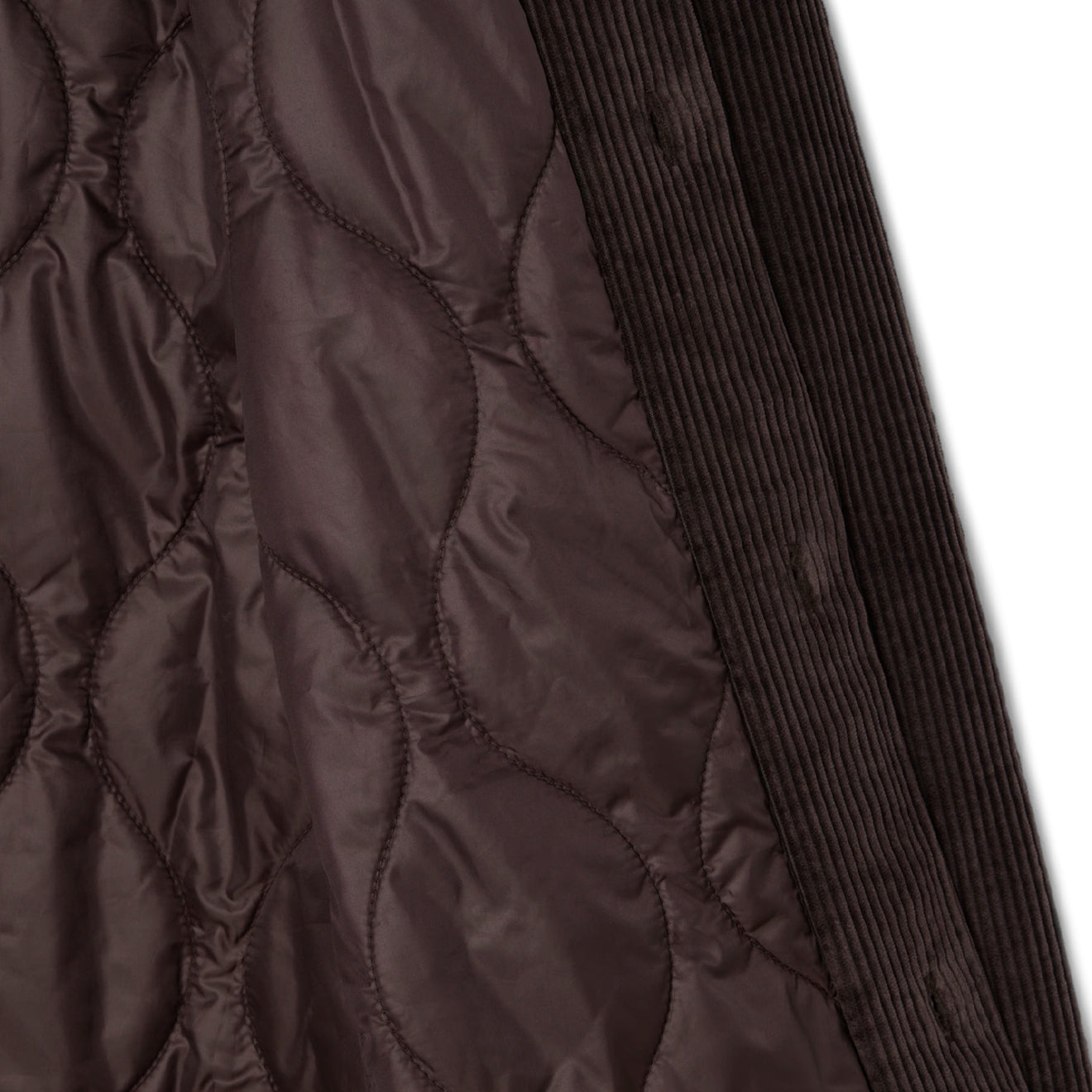Lacoste Oversized Corduroy Overshirt Brown