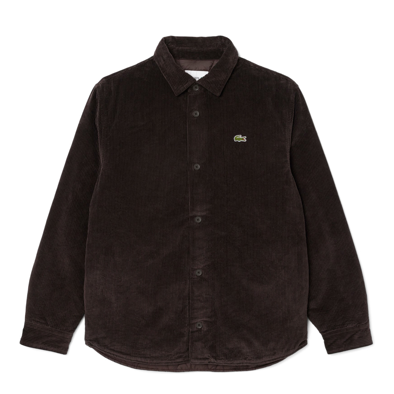 Lacoste Oversized Corduroy Overshirt Brown