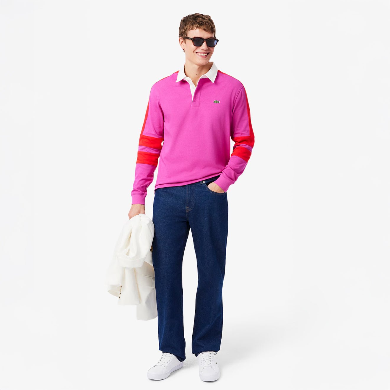 Lacoste Powercourt Leather Trainer White / White
