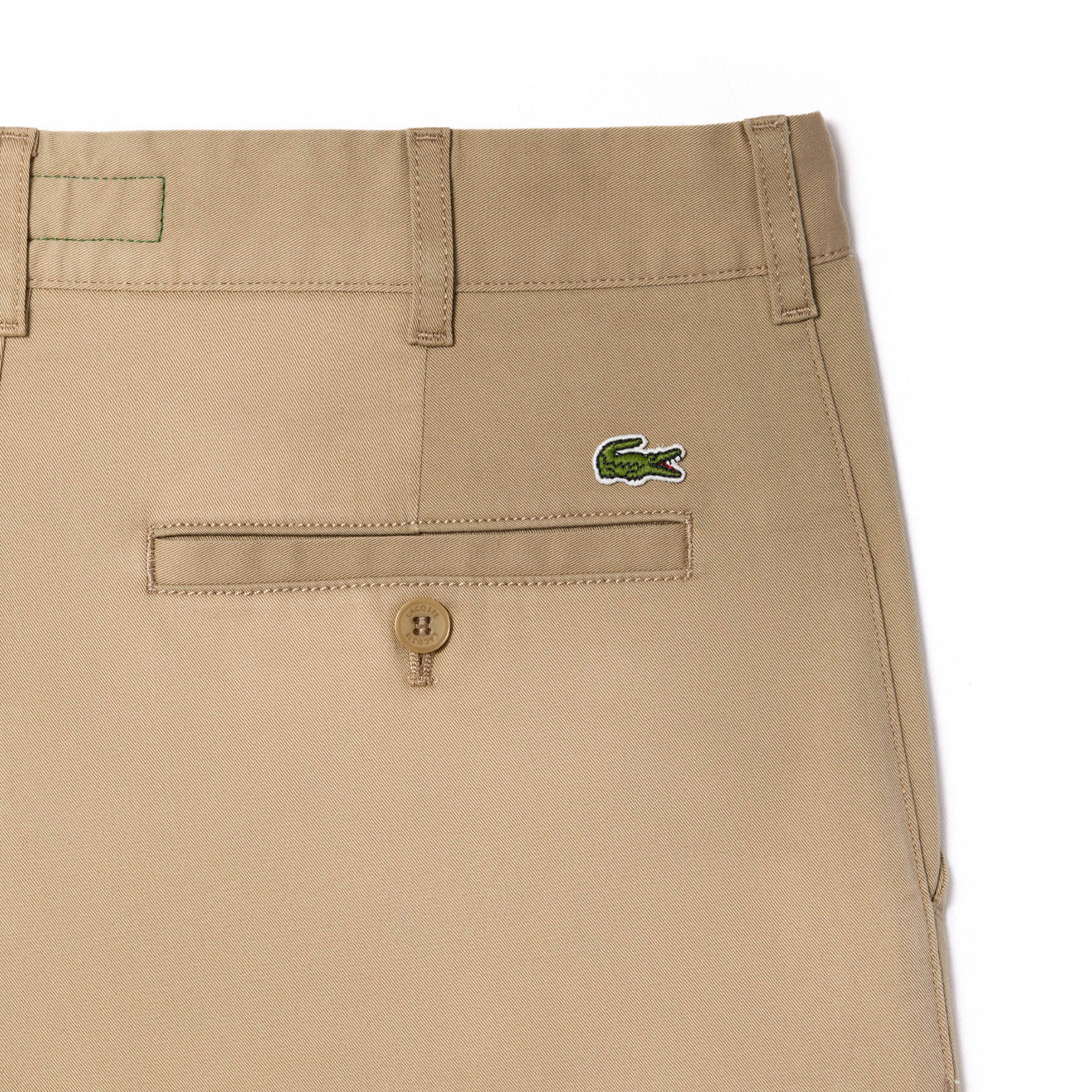 Lacoste Slim Fit Stretch Cotton Chino Pants Beige