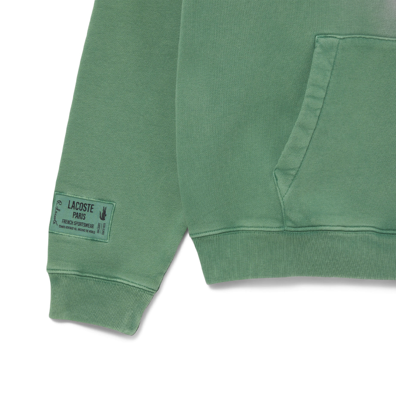Lacoste Washed Effect Hoodie Pine Green