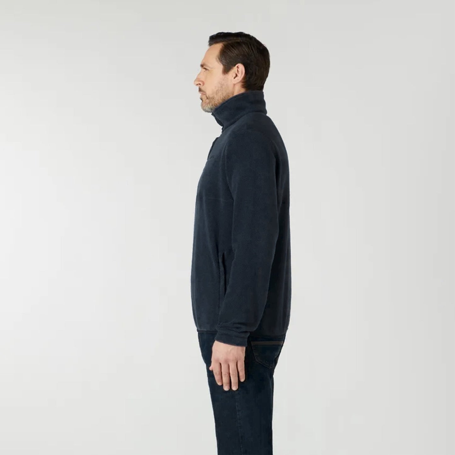 Musto Classic Fleece Pullover Navy - The Sporting Lodge