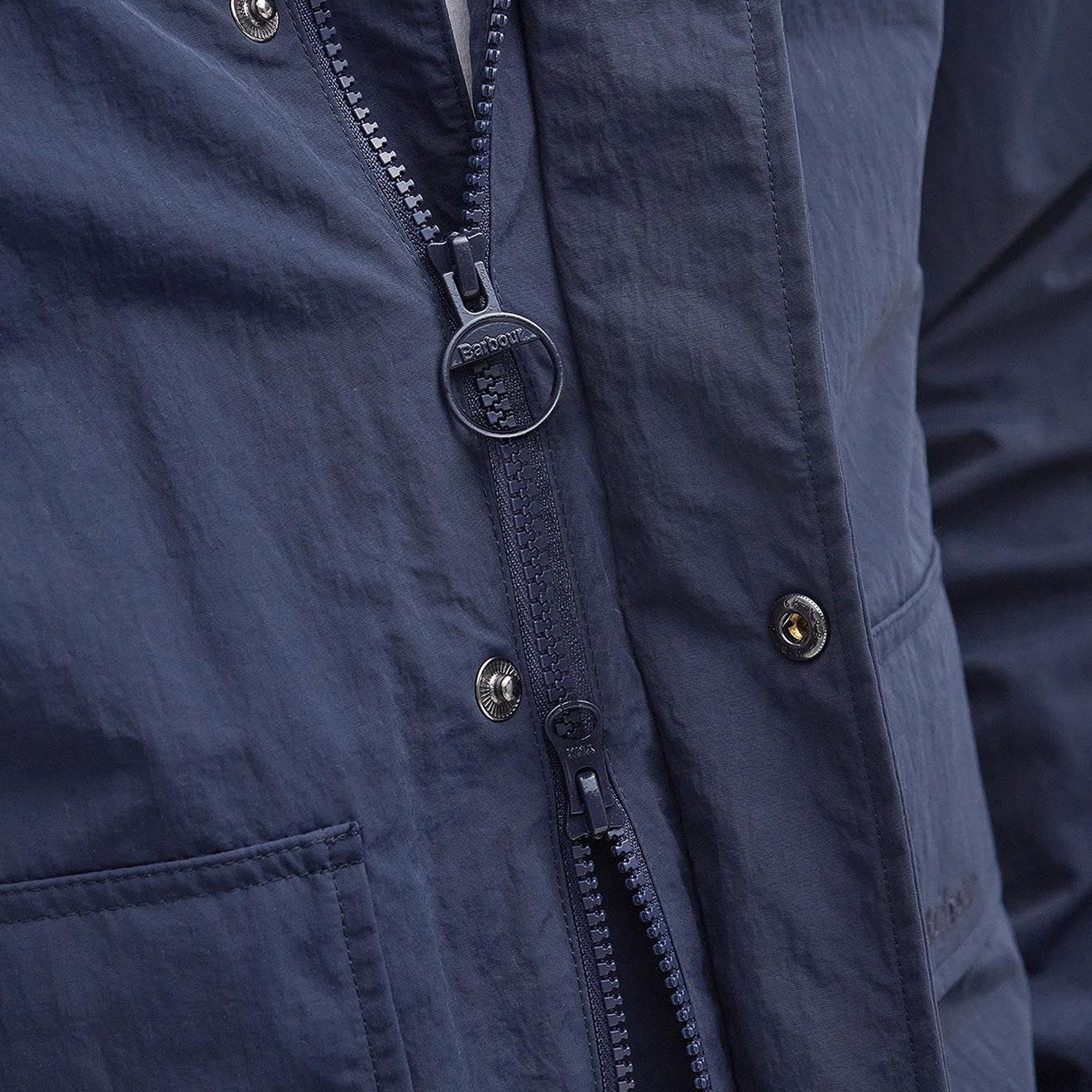 Barbour Hooded Utility Spey Jacket Navy - The Sporting Lodge