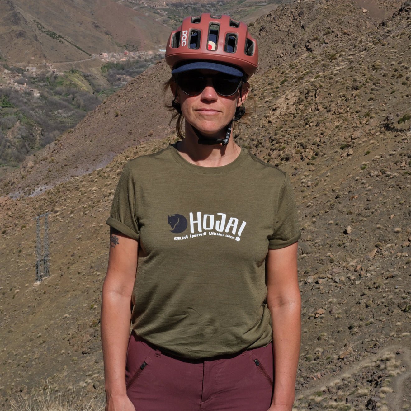 Fjallraven Womens Hoja Wool T-shirt Laurel Green - The Sporting Lodge