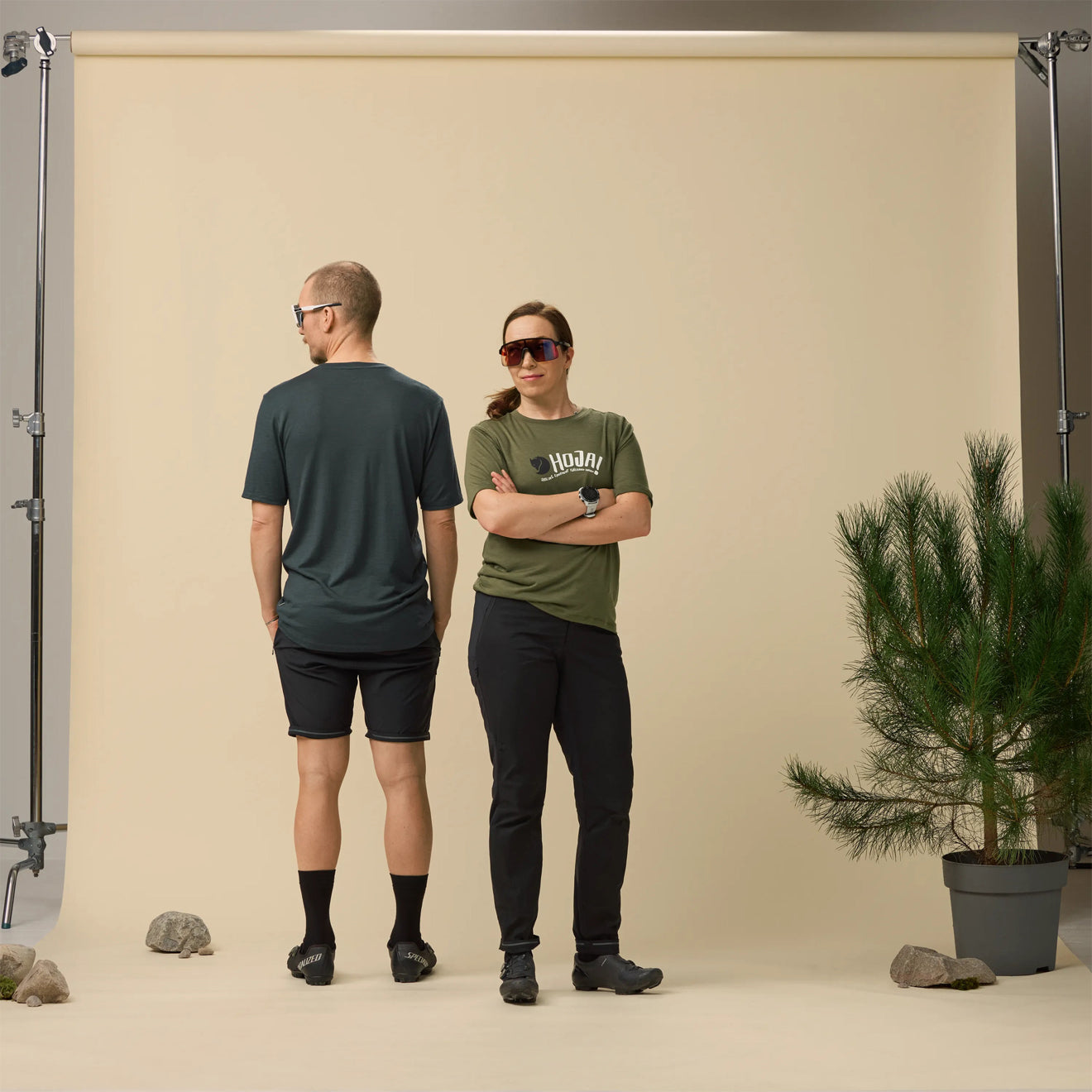 Fjallraven Womens Hoja Wool T-shirt Laurel Green