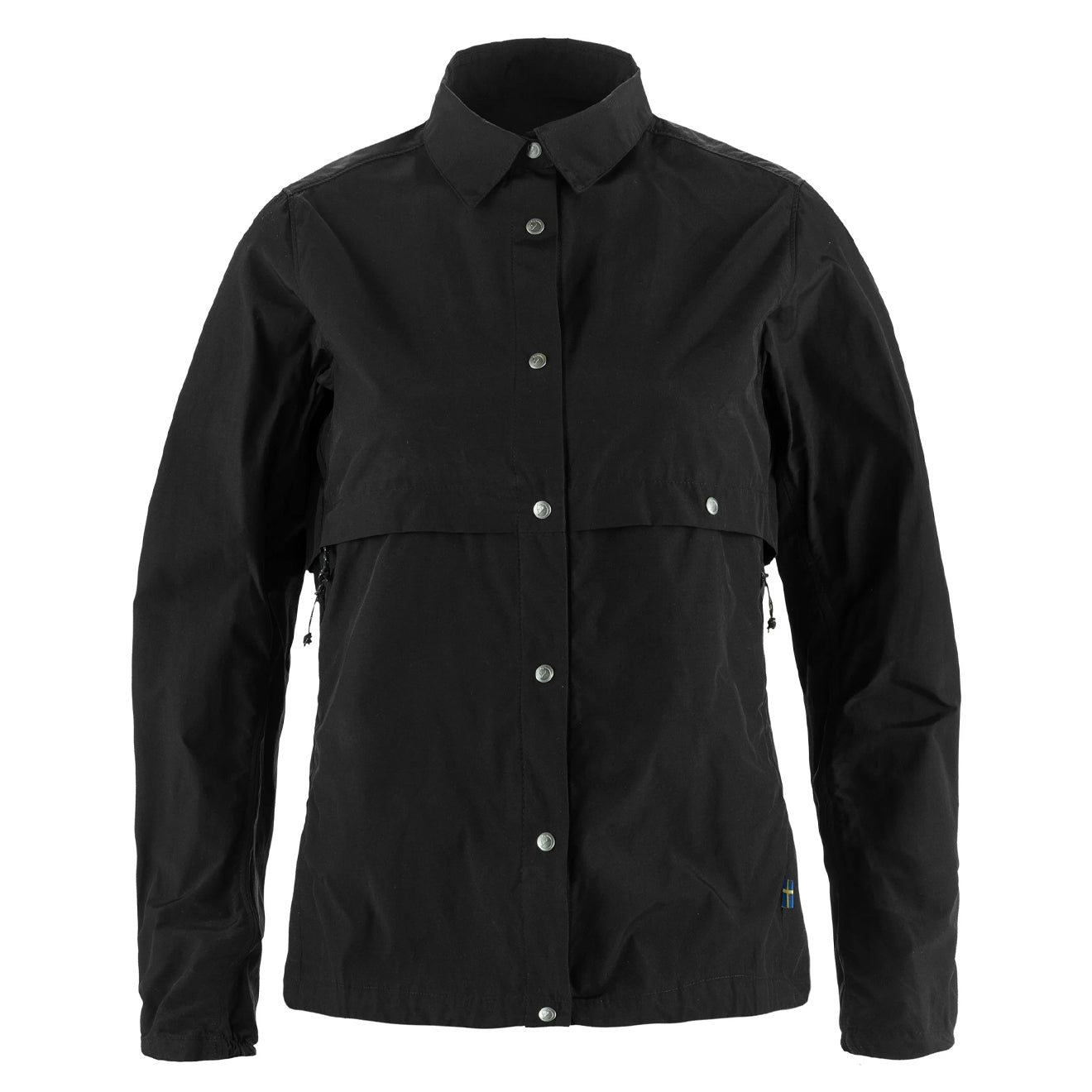 Fjallraven Womens Hoja Rider's Wind Jacket Black - The Sporting Lodge