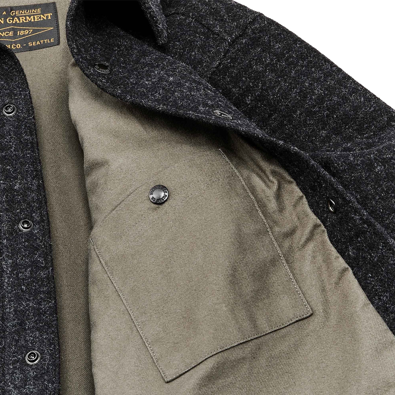 Filson Mackinaw Jac Shirt Black Marl Heather - The Sporting Lodge