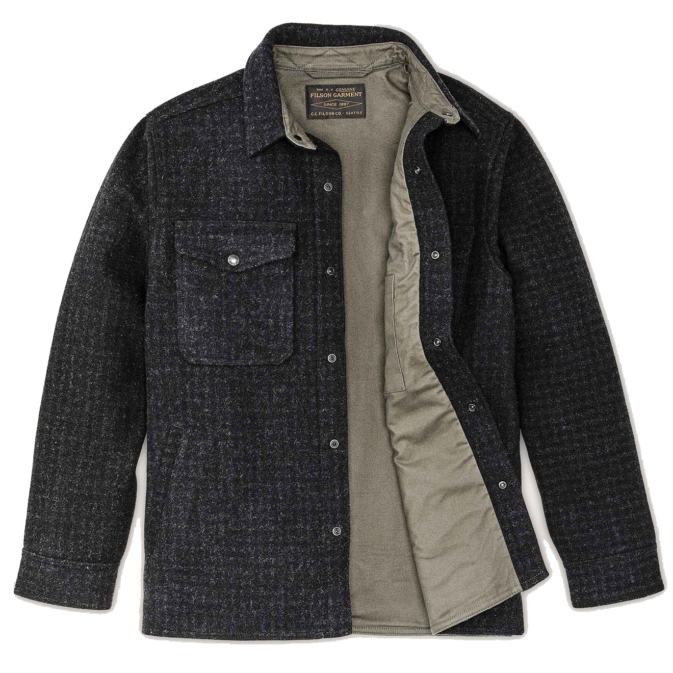 Filson Mackinaw Jac Shirt Black Marl Heather - The Sporting Lodge