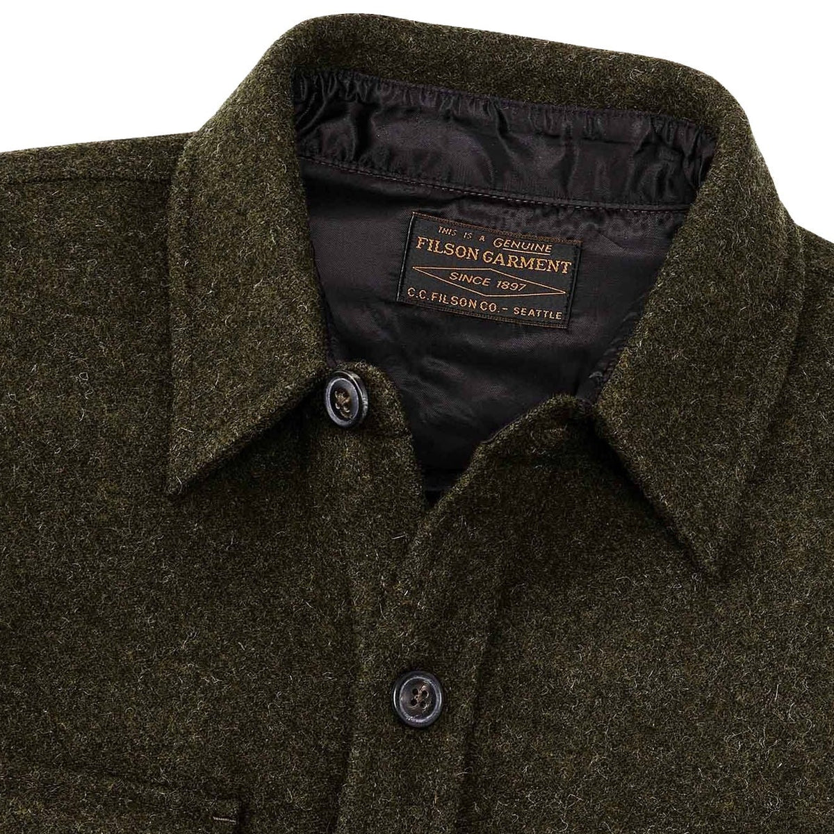 Filson CPO Wool Jac-Shirt Forest Green - The Sporting Lodge