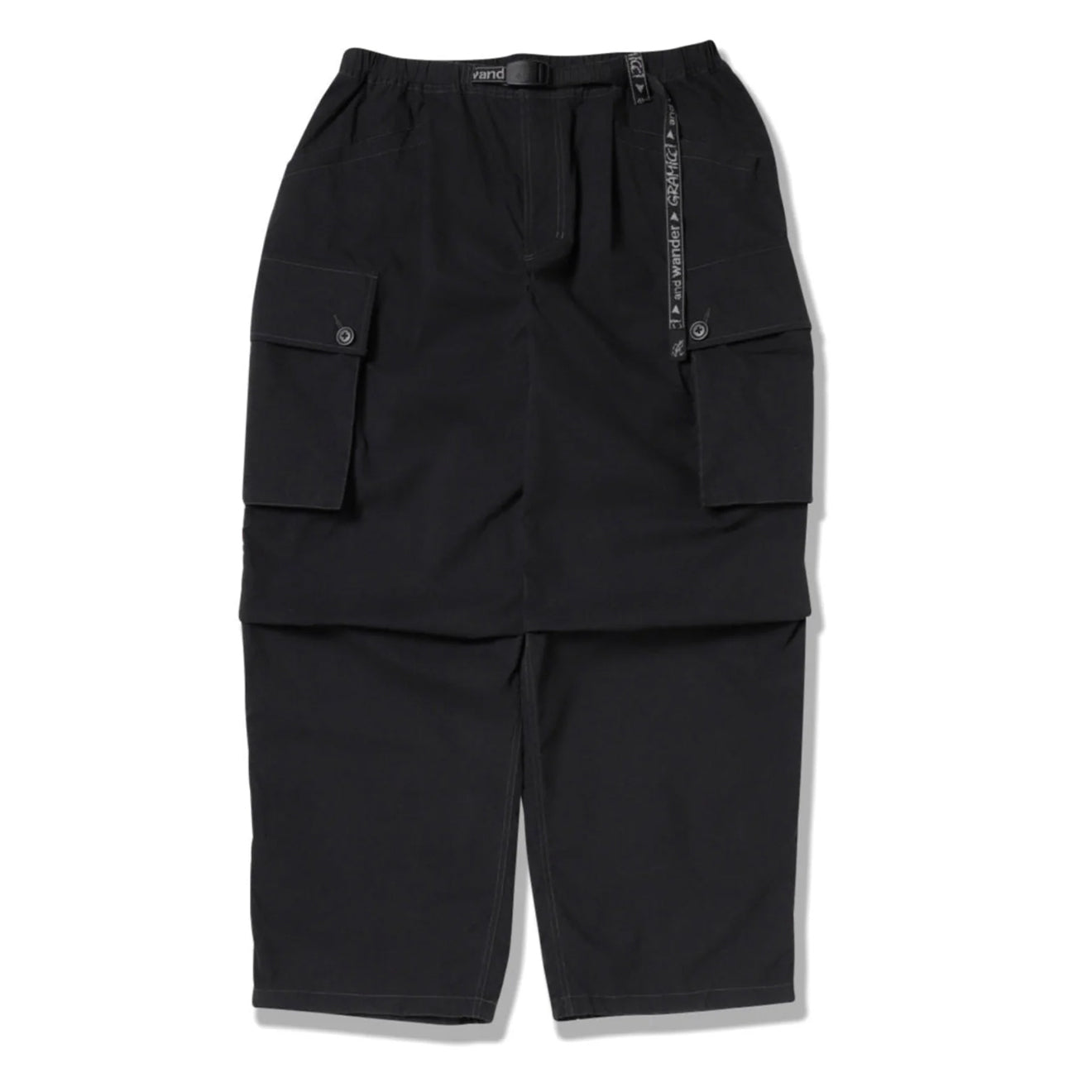 Gramicci x And Wander Military Wide Pant Black