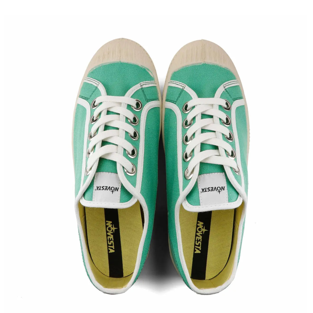 Novesta Star Master Trainer Contrast Piping Green / White / Ecru - The Sporting Lodge