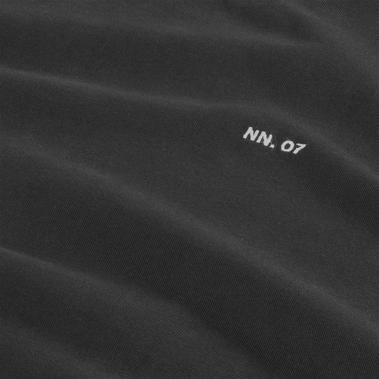 NN07 Adam Casual Logo Pima T-shirt Black