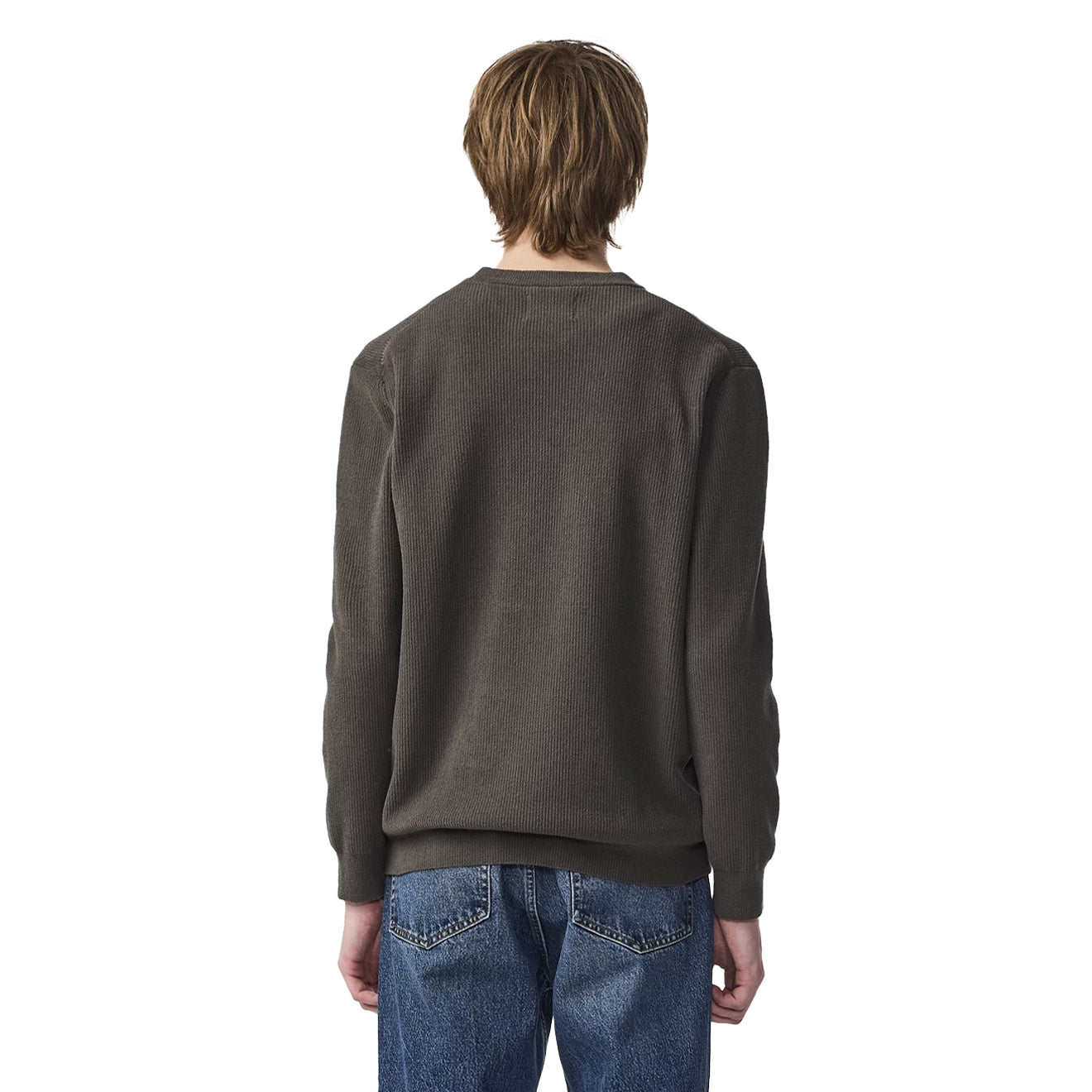 NN07 Danny Lightweight Knit Dark Army - The Sporting Lodge