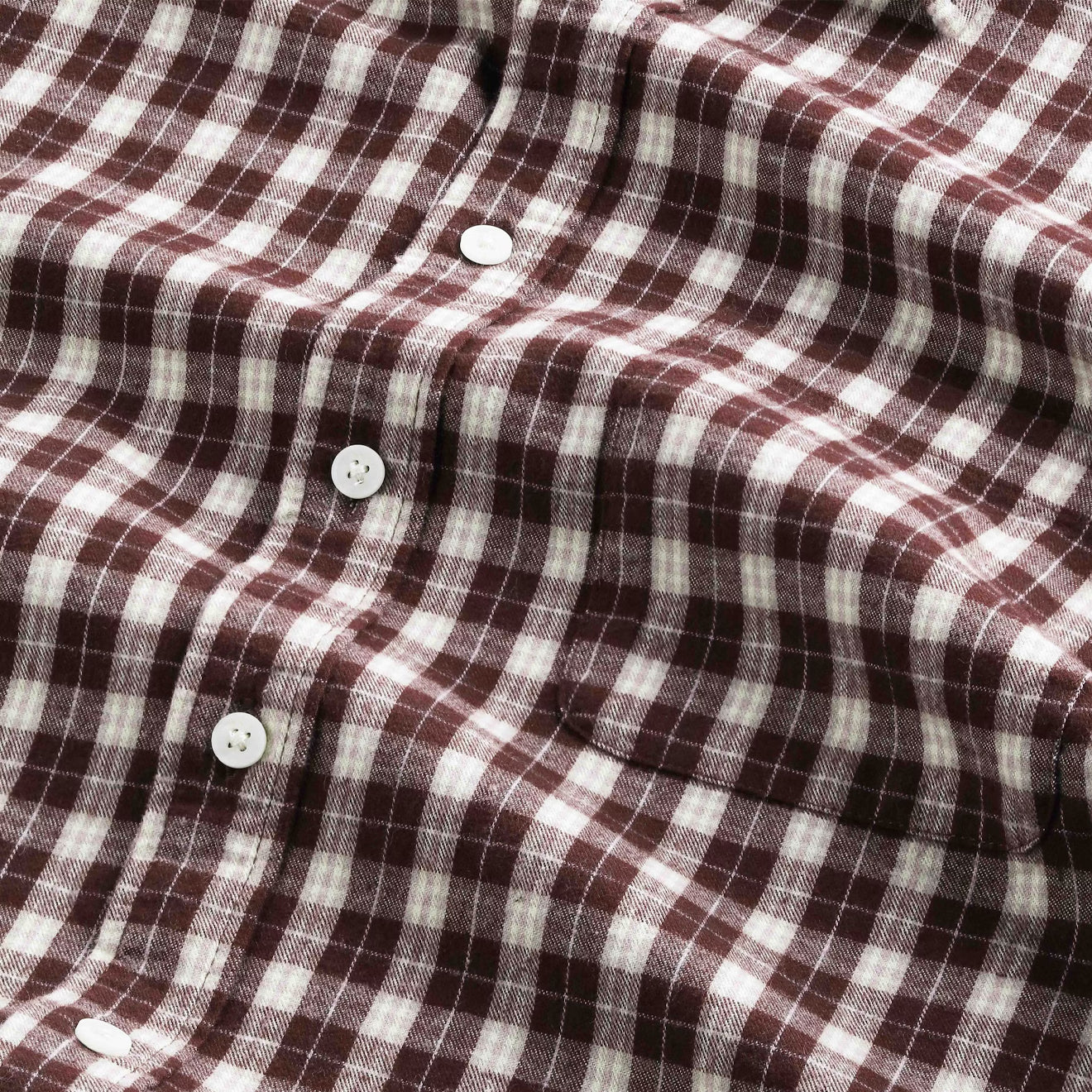 NN07 Deon Flannel Shirt Wine Check
