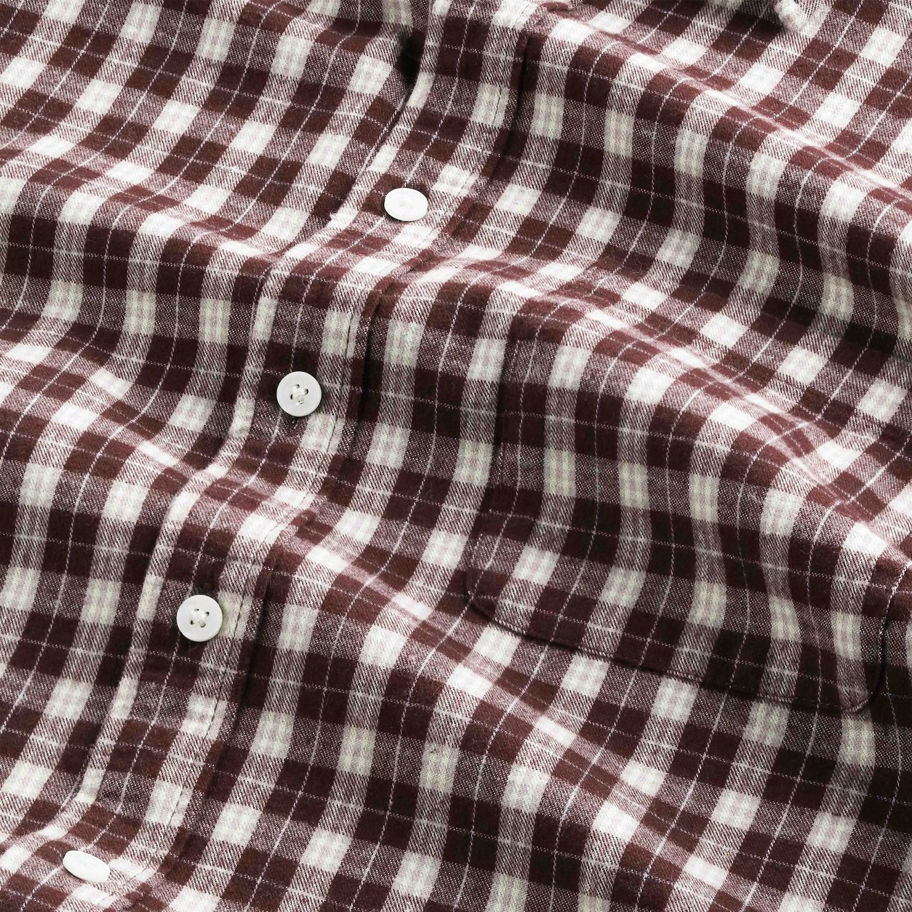 NN07 Deon Flannel Shirt Wine Check - The Sporting Lodge