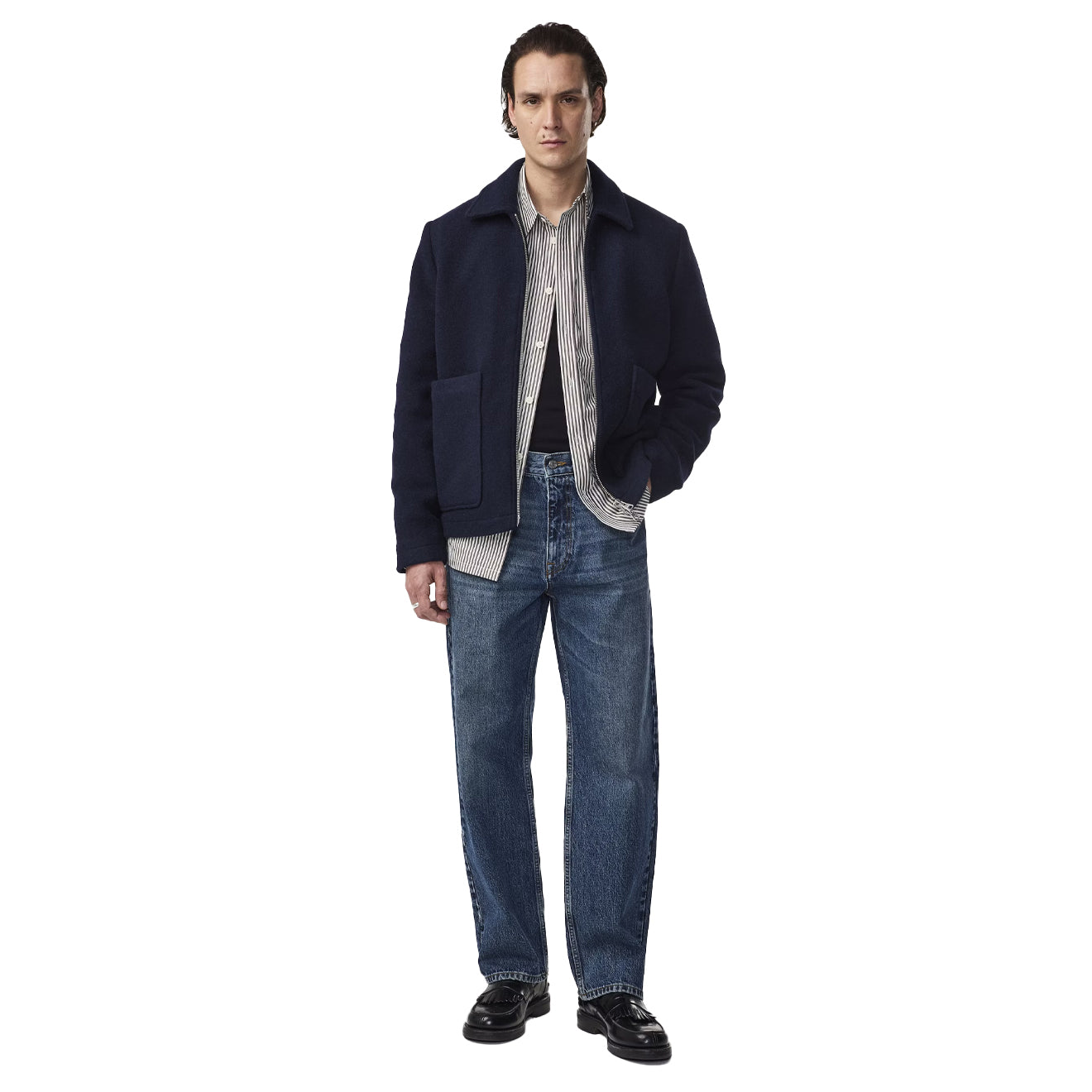 NN07 Otis Straight Leg Relaxed Fit Jeans Stonewashed
