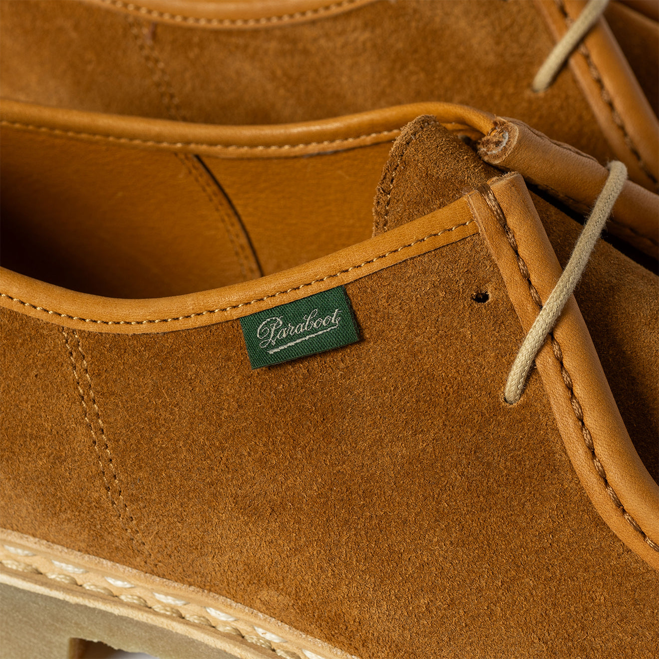 Paraboot Micka Shoe Suede Ario Honey / Vel Whisky - The Sporting Lodge
