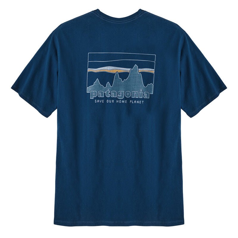 Patagonia 73 Skyline Organic T-Shirt Lagom Blue-2