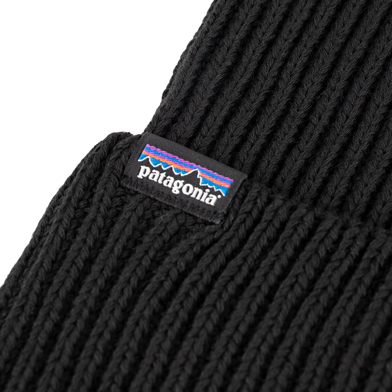 Patagonia Fishermans Rolled Beanie Black - The Sporting Lodge