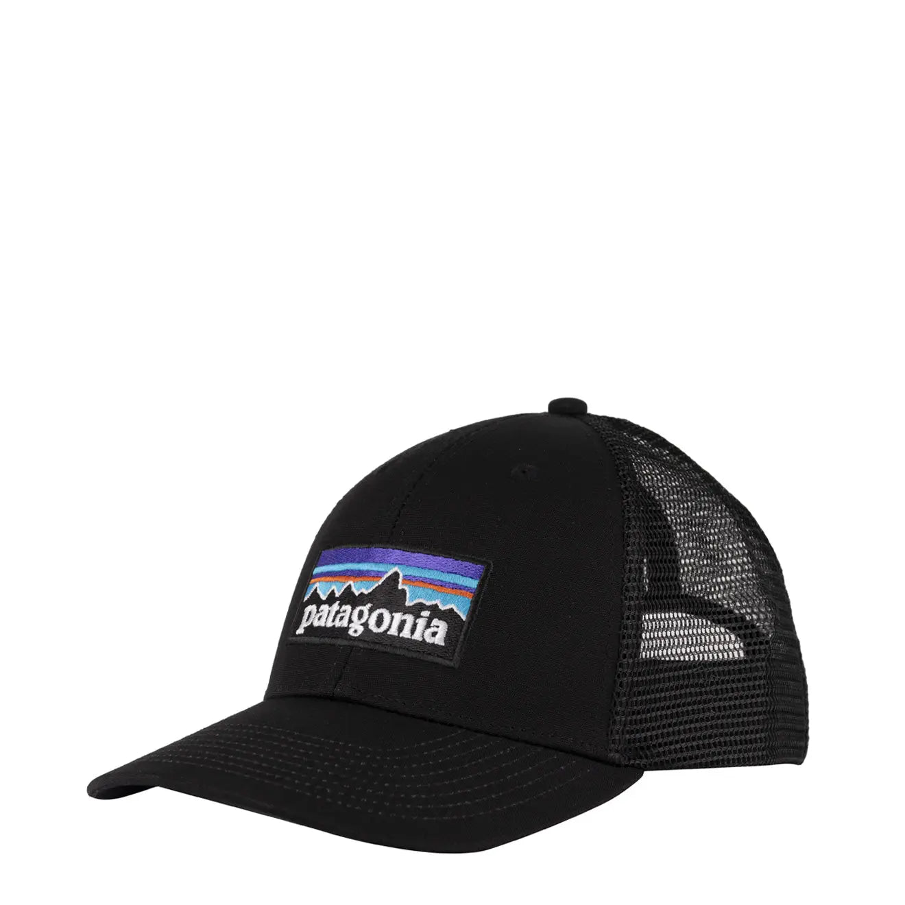 Patagonia P-6 Logo LoPro Trucker Hat Black - The Sporting Lodge