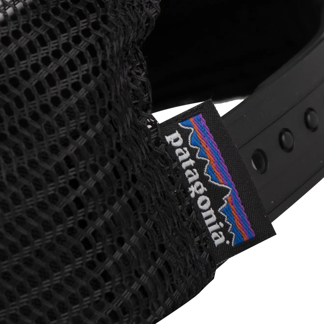 Patagonia P-6 Logo LoPro Trucker Hat Black - The Sporting Lodge