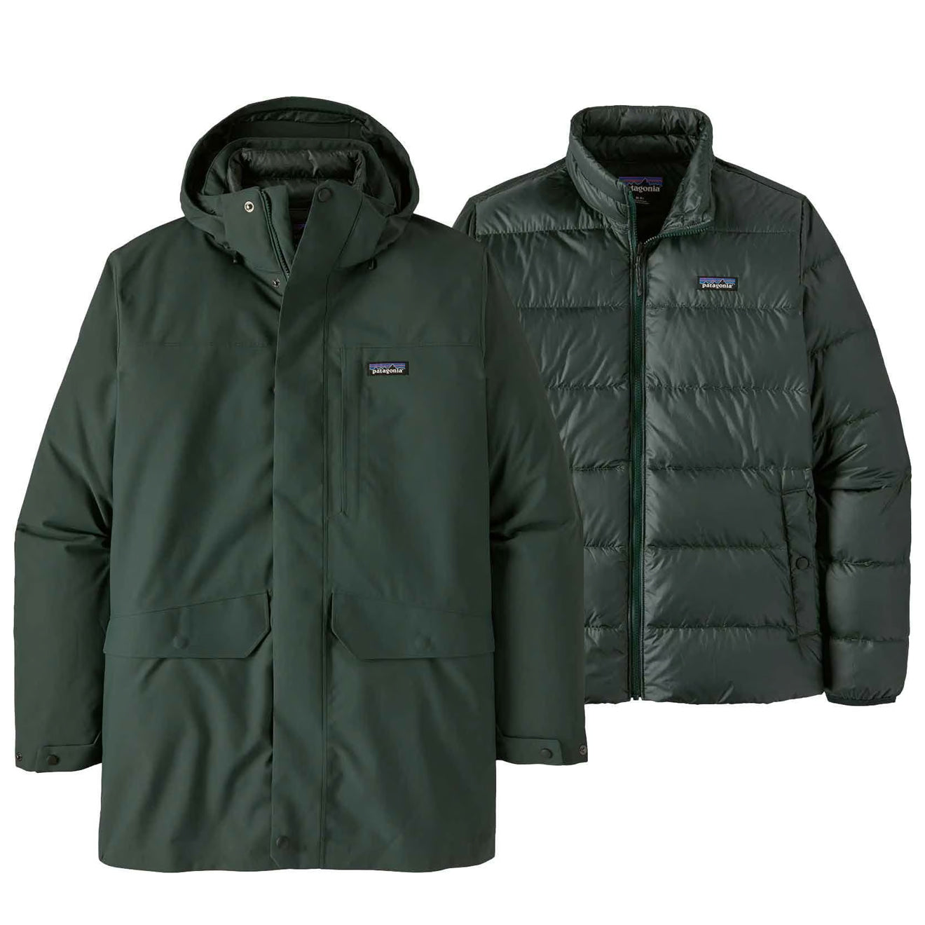 Patagonia Tres 3-in-1 Parka Northern Green - The Sporting Lodge