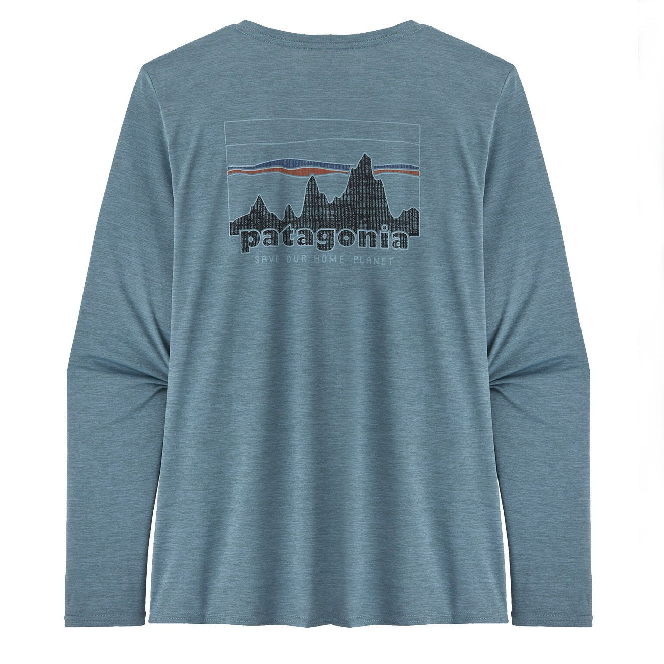 Patagonia Womens L/S Cap Cool Daily Graphic Shirt 73 Skyline / Light Plume Grey X - Dye - The Sporting Lodge