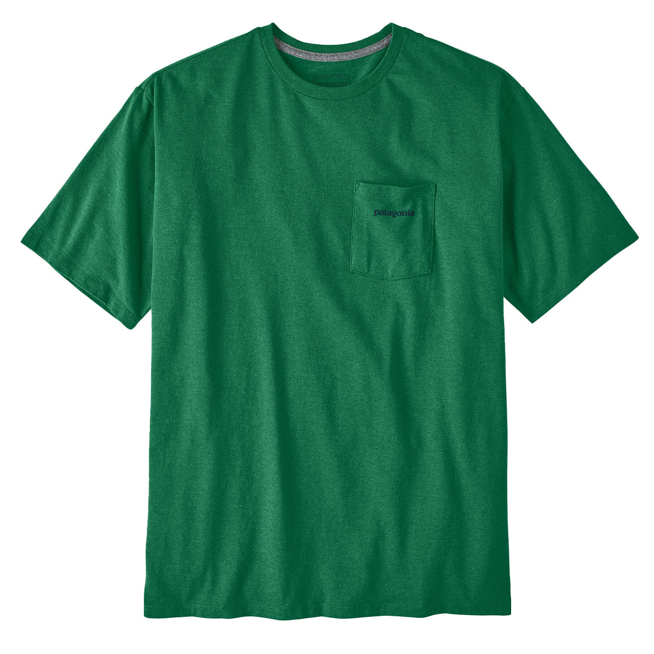 Patagonia Boardshort Logo Pocket Responsibili-Tee Gather Green - The Sporting Lodge