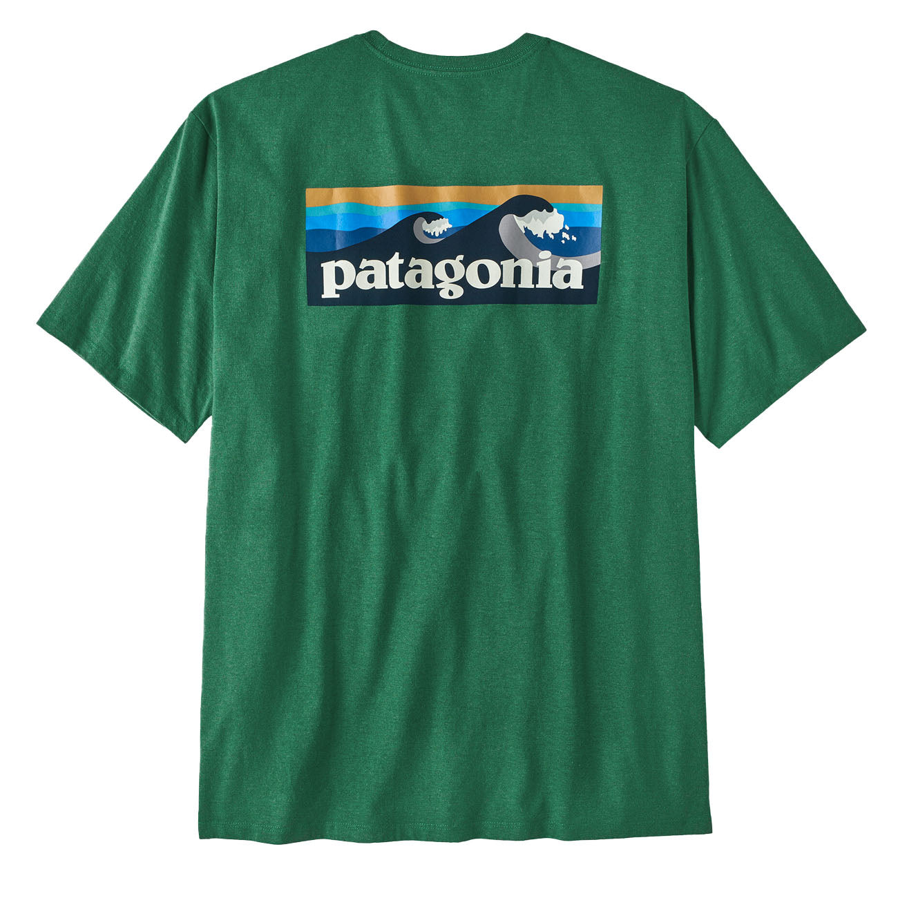 Patagonia Boardshort Logo Pocket Responsibili-Tee Gather Green - The Sporting Lodge