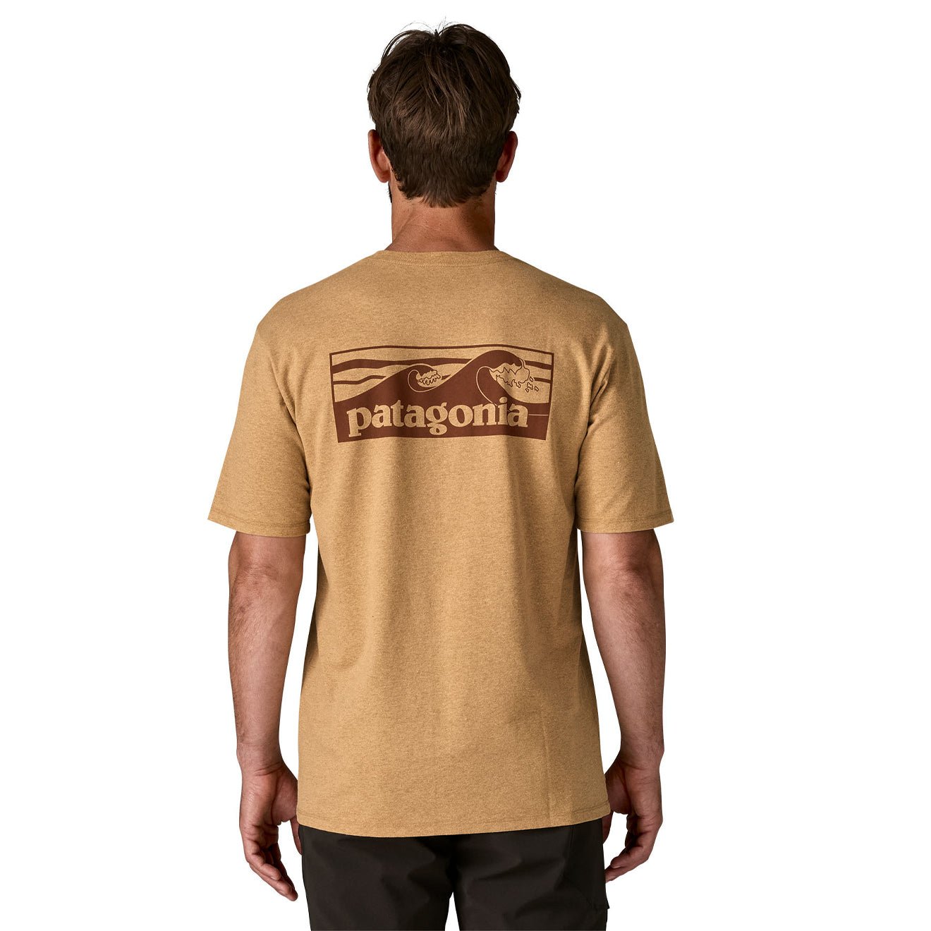 Patagonia Boardshort Logo Pocket Responsibili-Tee Talon Gold - The Sporting Lodge