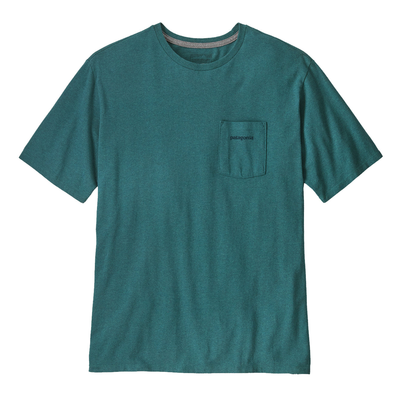 Patagonia Boardshort Logo Pocket Responsibili-Tee Wetland Blue - The Sporting Lodge