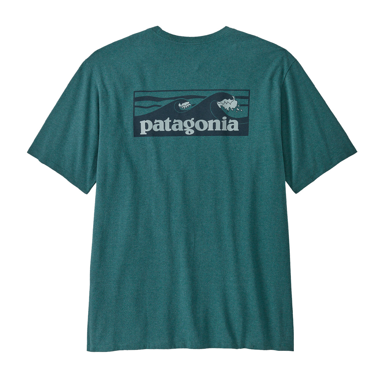 Patagonia Boardshort Logo Pocket Responsibili-Tee Wetland Blue - The Sporting Lodge