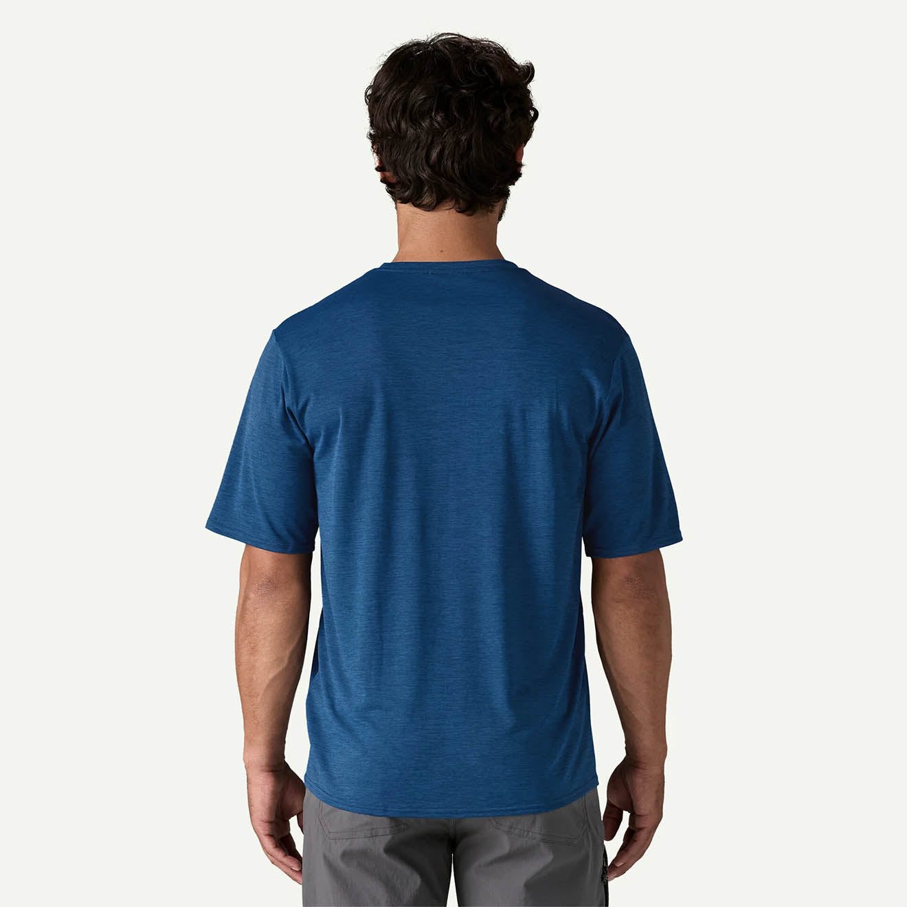 Patagonia Capilene Cool Daily Graphic Shirt '73 Text Logo Clement Blue X-Dye - The Sporting Lodge