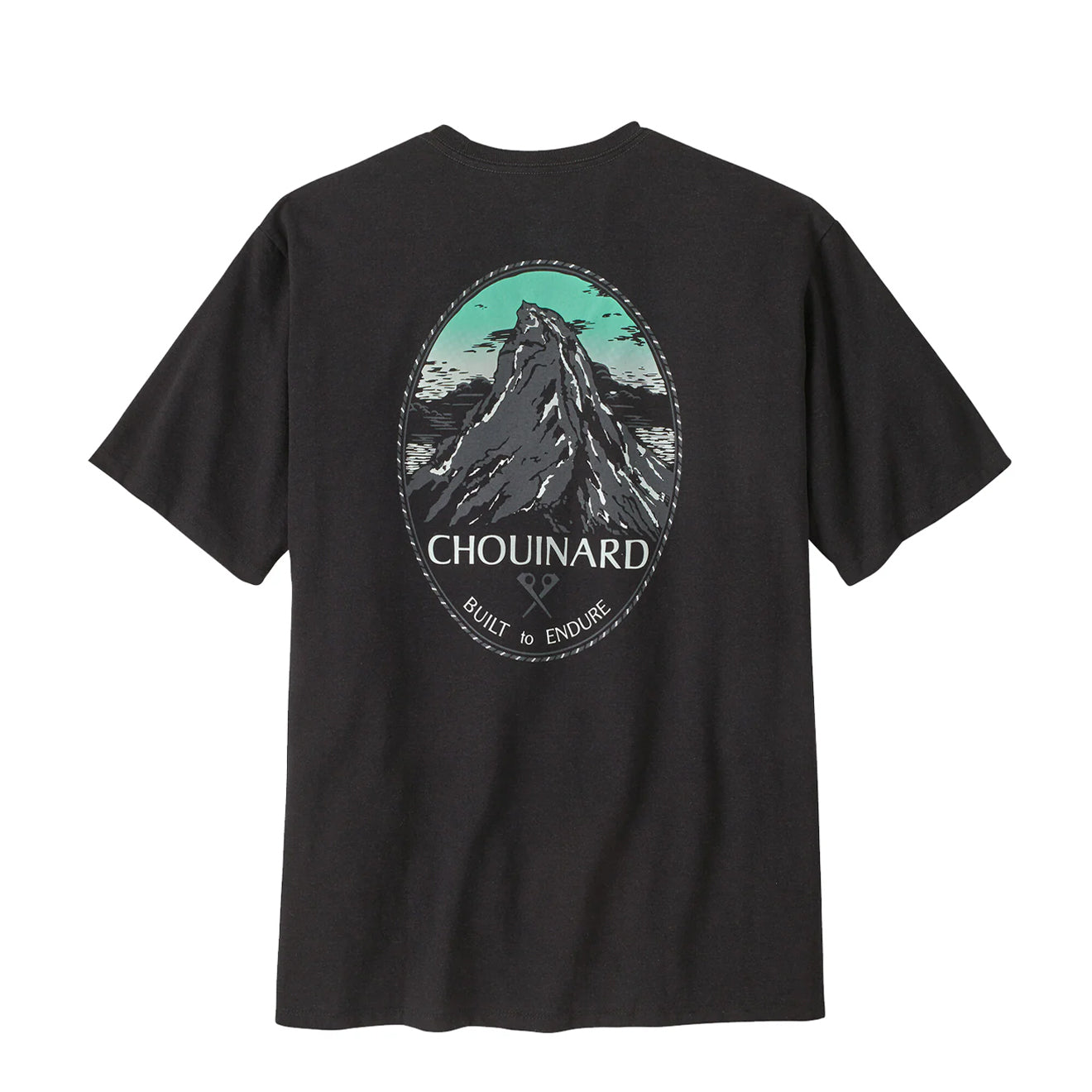 Patagonia Chouinard Crest Pocket Responsibili Tee Ink Black - The Sporting Lodge