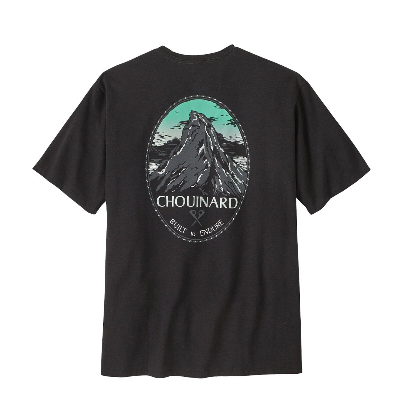 Patagonia Chouinard Crest Pocket Responsibili Tee Ink Black - The Sporting Lodge