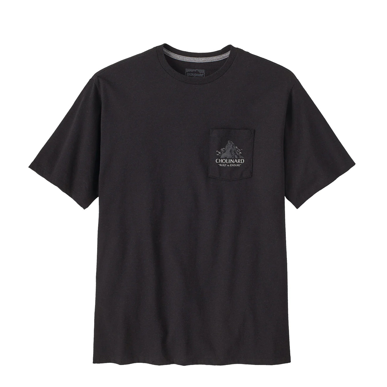 Patagonia Chouinard Crest Pocket Responsibili Tee Ink Black - The Sporting Lodge