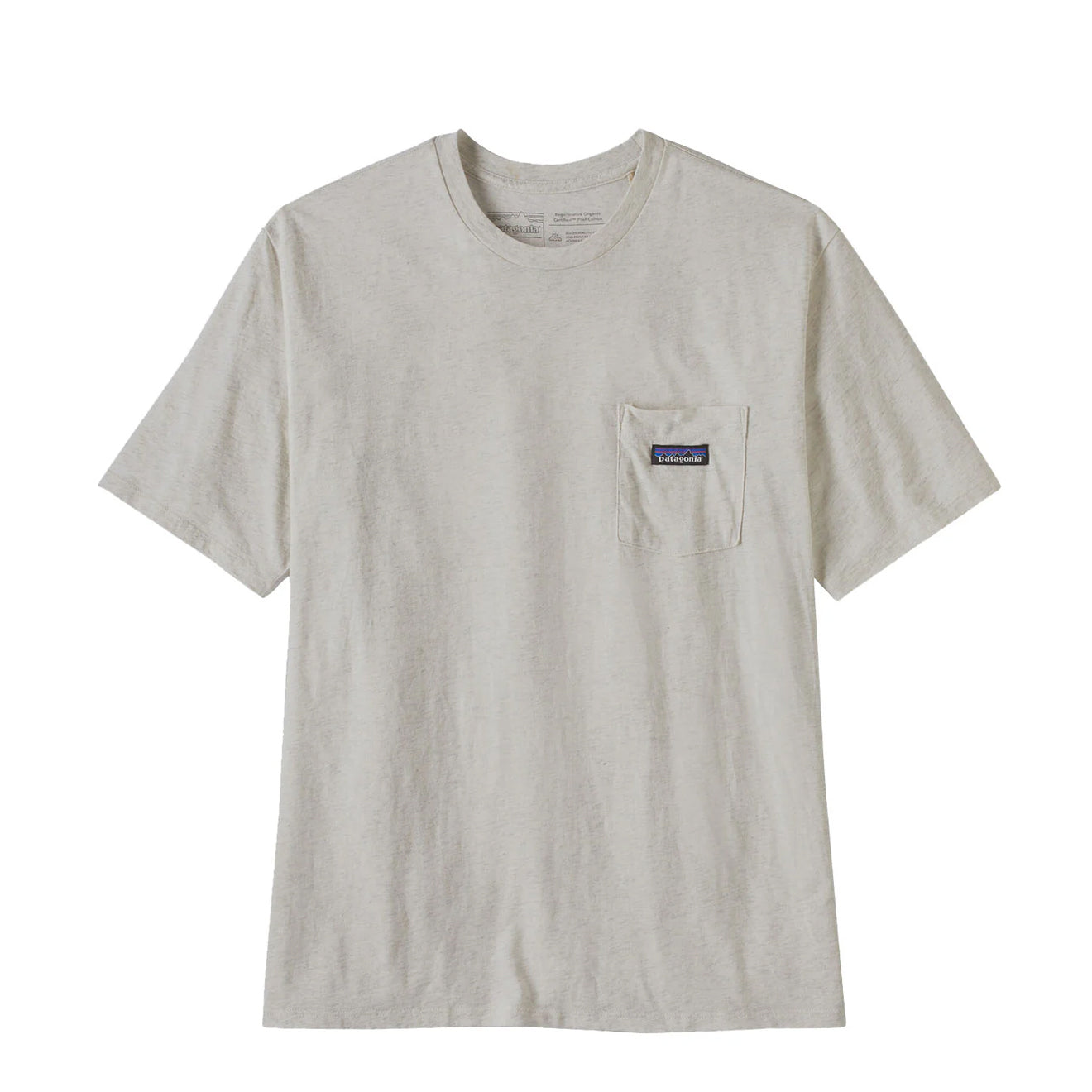 Patagonia Daily Pocket Tee Birch White - The Sporting Lodge