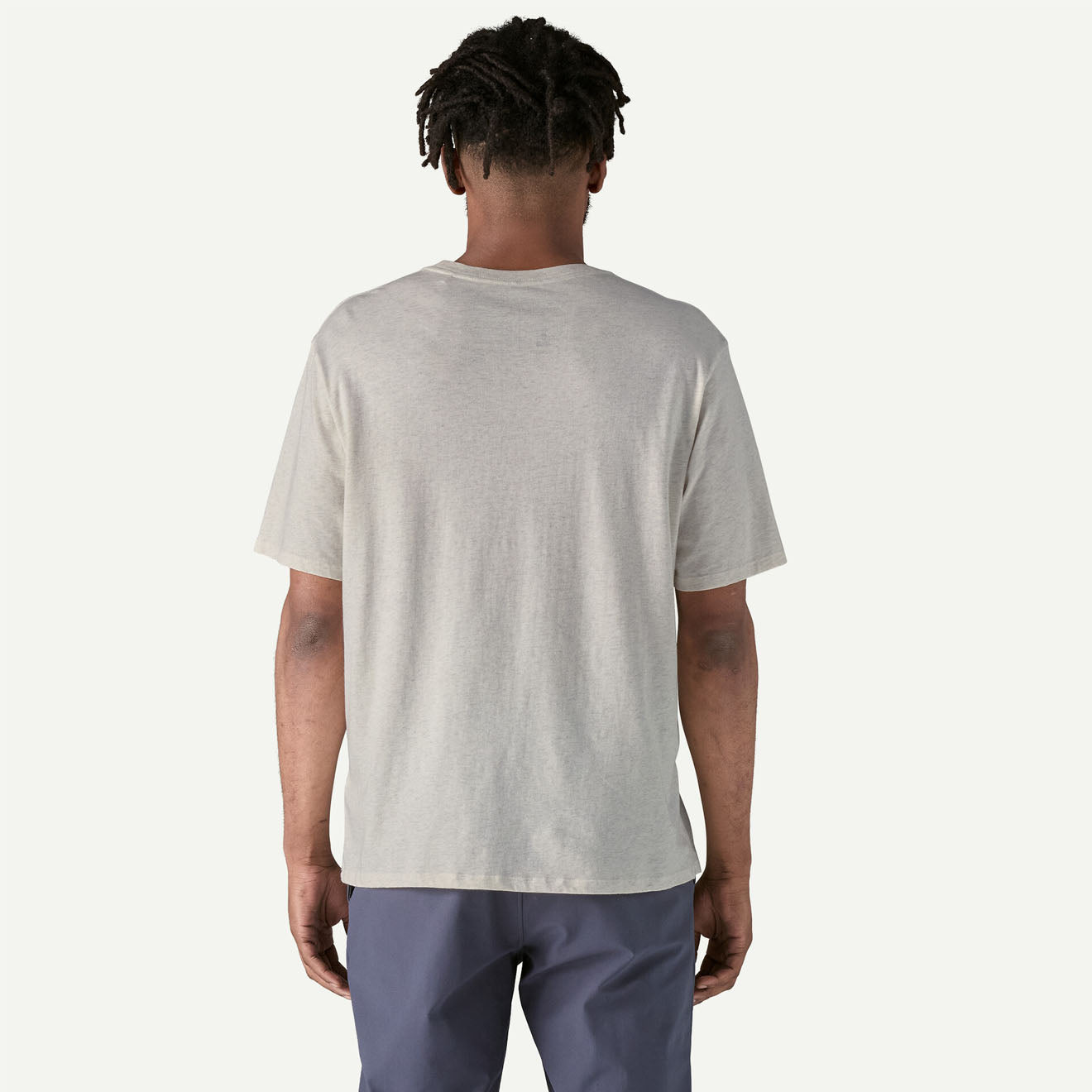 Patagonia Daily Pocket Tee Birch White - The Sporting Lodge