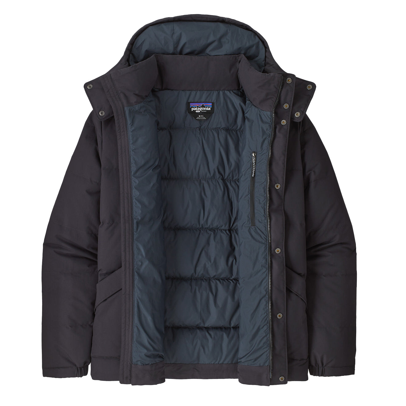 Patagonia Downdrift Jacket Smolder Blue / Burnished Red - The Sporting Lodge