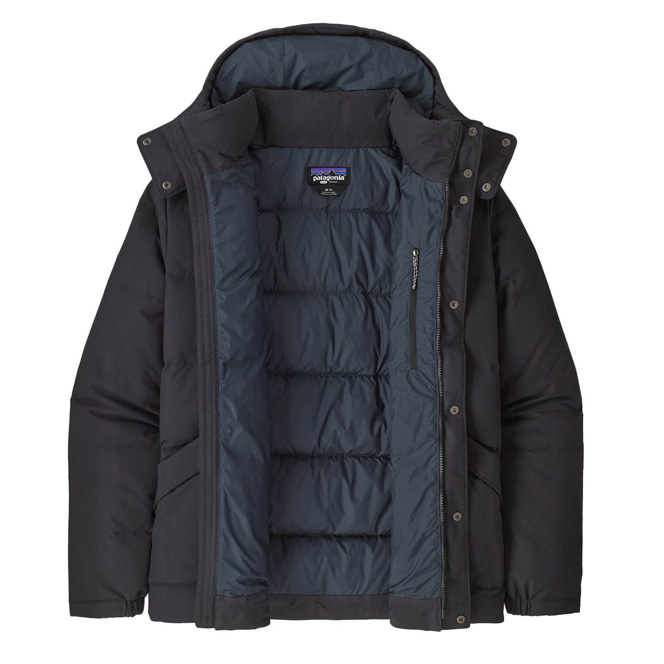 Patagonia Downdrift Jacket Smolder Blue / Burnished Red - The Sporting Lodge