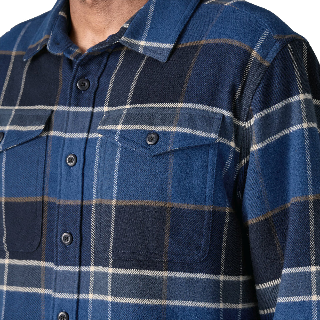 Patagonia Fjord Flannel Shirt Catch Ink Black