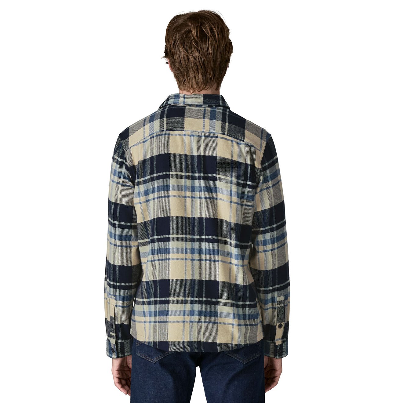 Patagonia Fjord Flannel Shirt Hibernate Sunken Blue - The Sporting Lodge