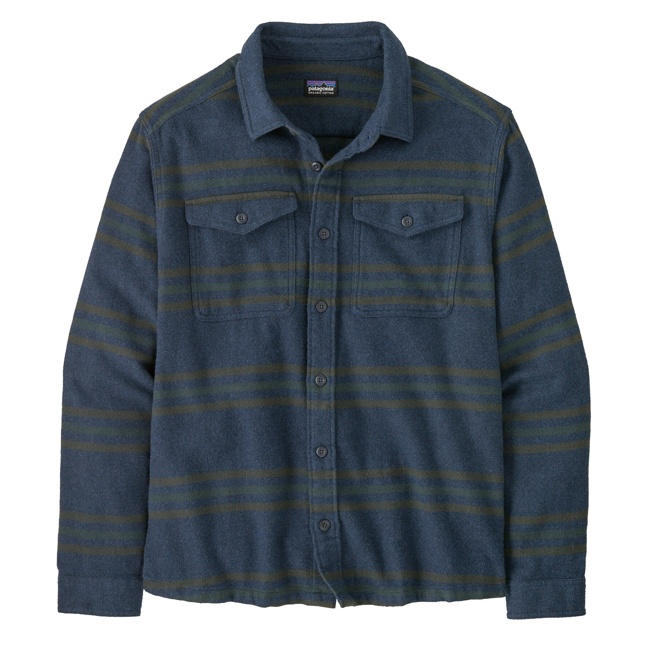 Patagonia Fjord Flannel Shirt Treelined / Smolder Blue - The Sporting Lodge