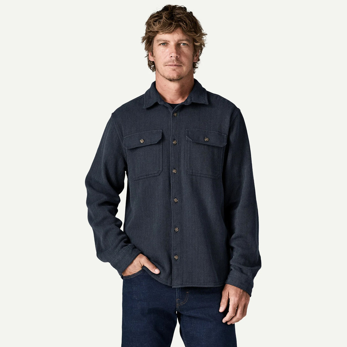 Patagonia Fjord Loft Shirt Mirror Weave / Summit Blue