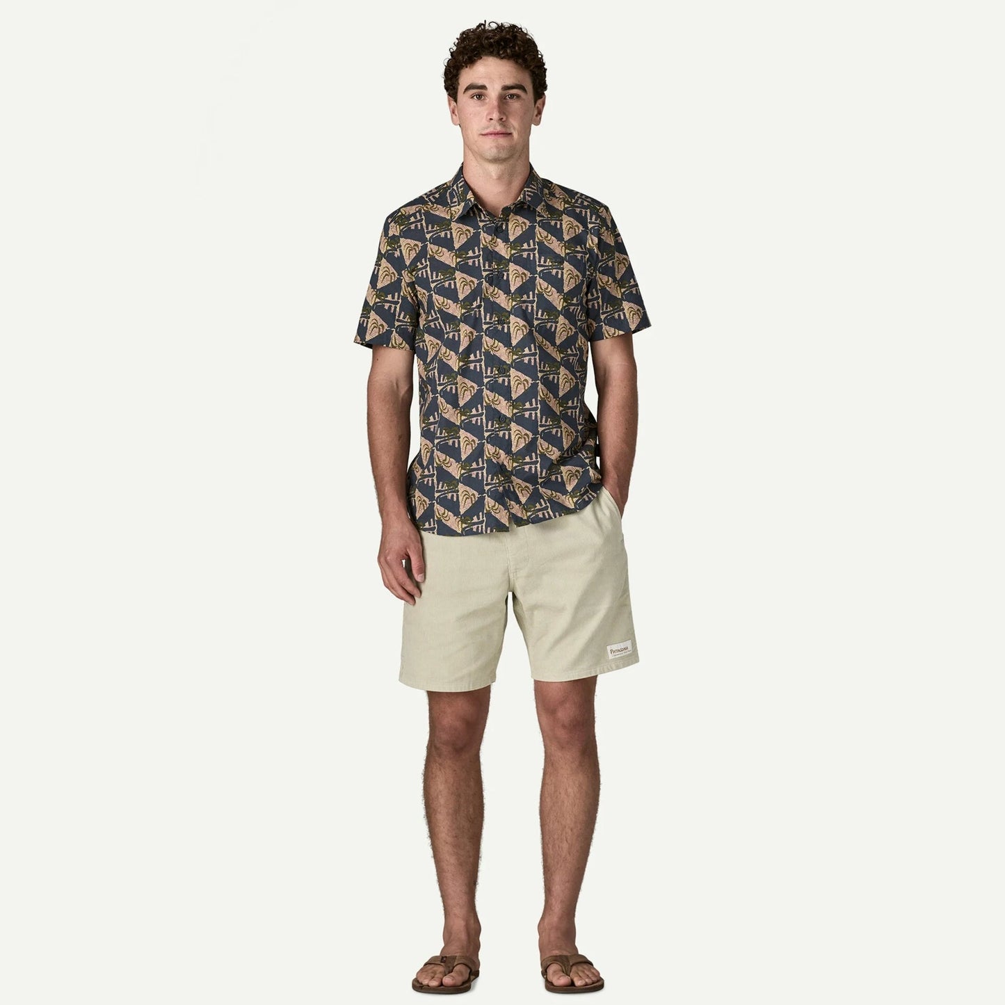 Patagonia Go To Shirt Jaguar Geo Dolomite Blue