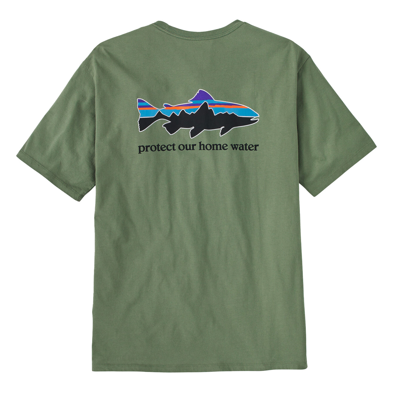 Patagonia Home Water Trout Organic T-Shirt Terrain Green - The Sporting Lodge