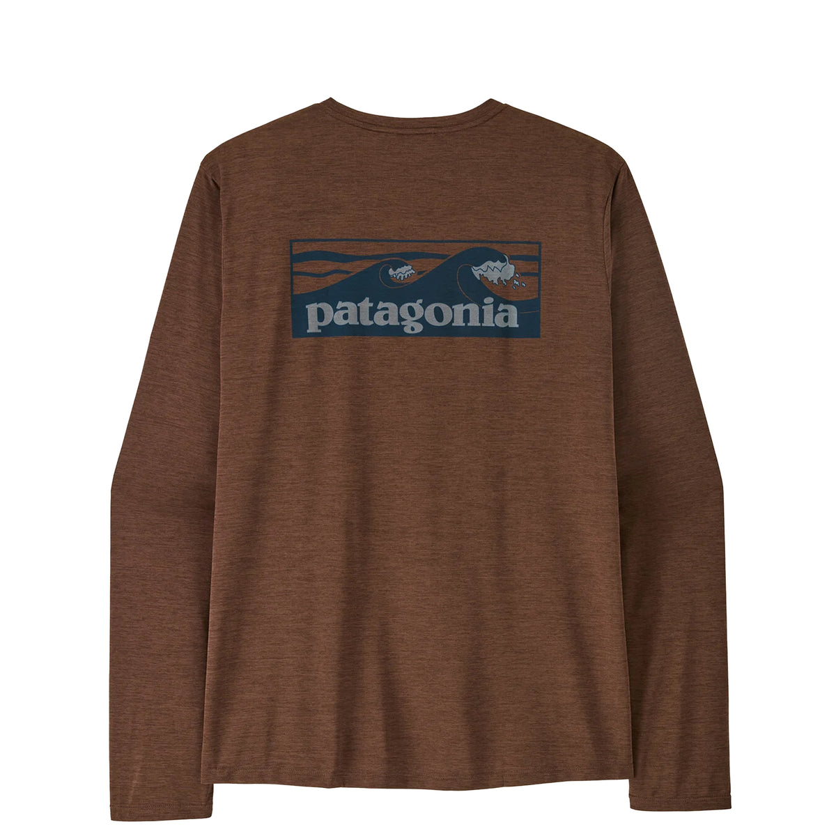 Patagonia L/S Capilene Cool Daily Shirt Boardshort Logo Berm Brown Light Berm Brown X-Dye