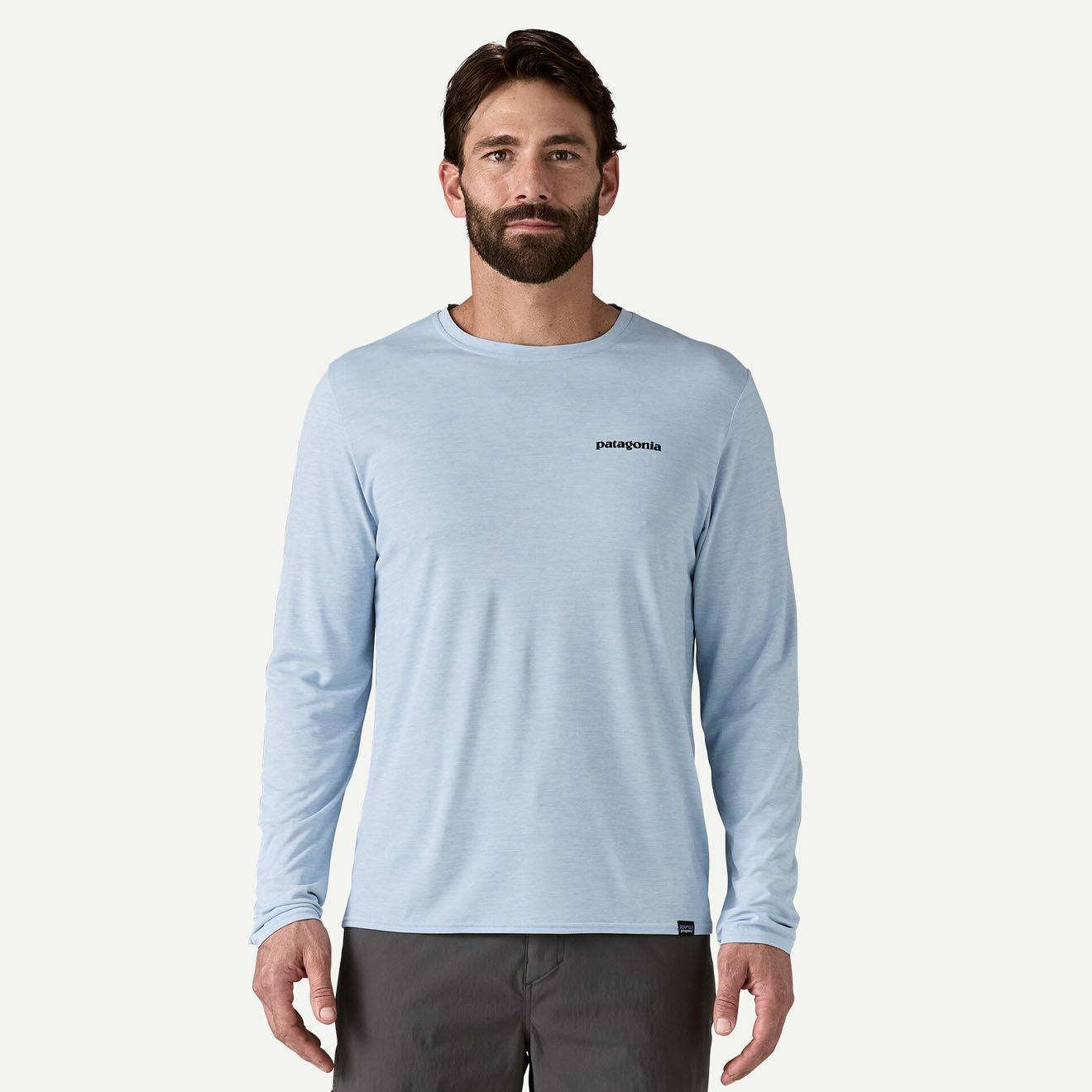 Patagonia L/S Cap Cool Daily Graphic Shirt Waters Fitz Roy Trout / Fleck Blue - The Sporting Lodge