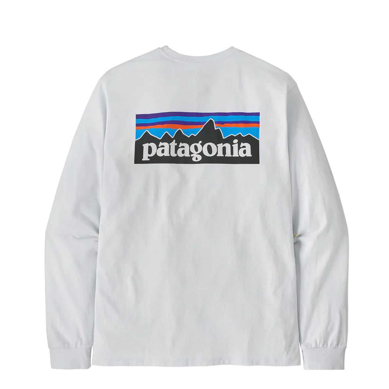 Patagonia L/S P-6 Logo Responsibili-Tee White - The Sporting Lodge